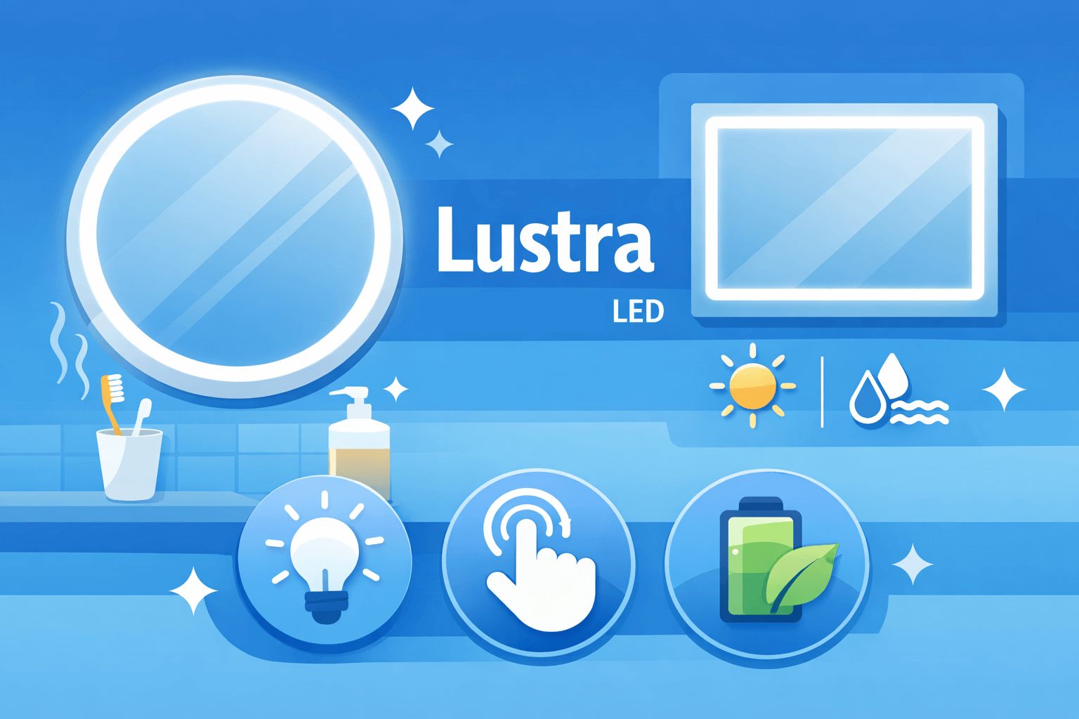 Lustra podświetlane LED