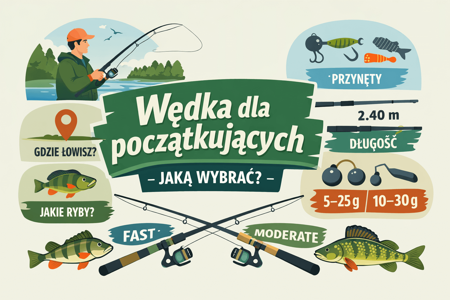 Wędka spinningowa dla początkujących: jaką wybrać, żeby nie zniechęcić się po pierwszych wypadach