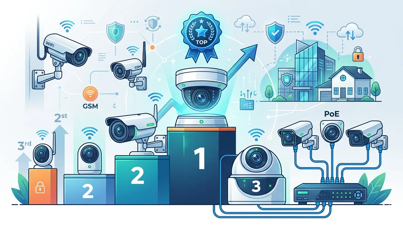 Ranking najlepszych kamer do monitoringu 2025 – TOP 10 rozwiązań