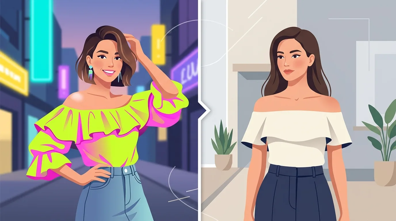 Bluzka hiszpanka: Neonowe szaleństwo czy stonowana klasyka? Porównanie