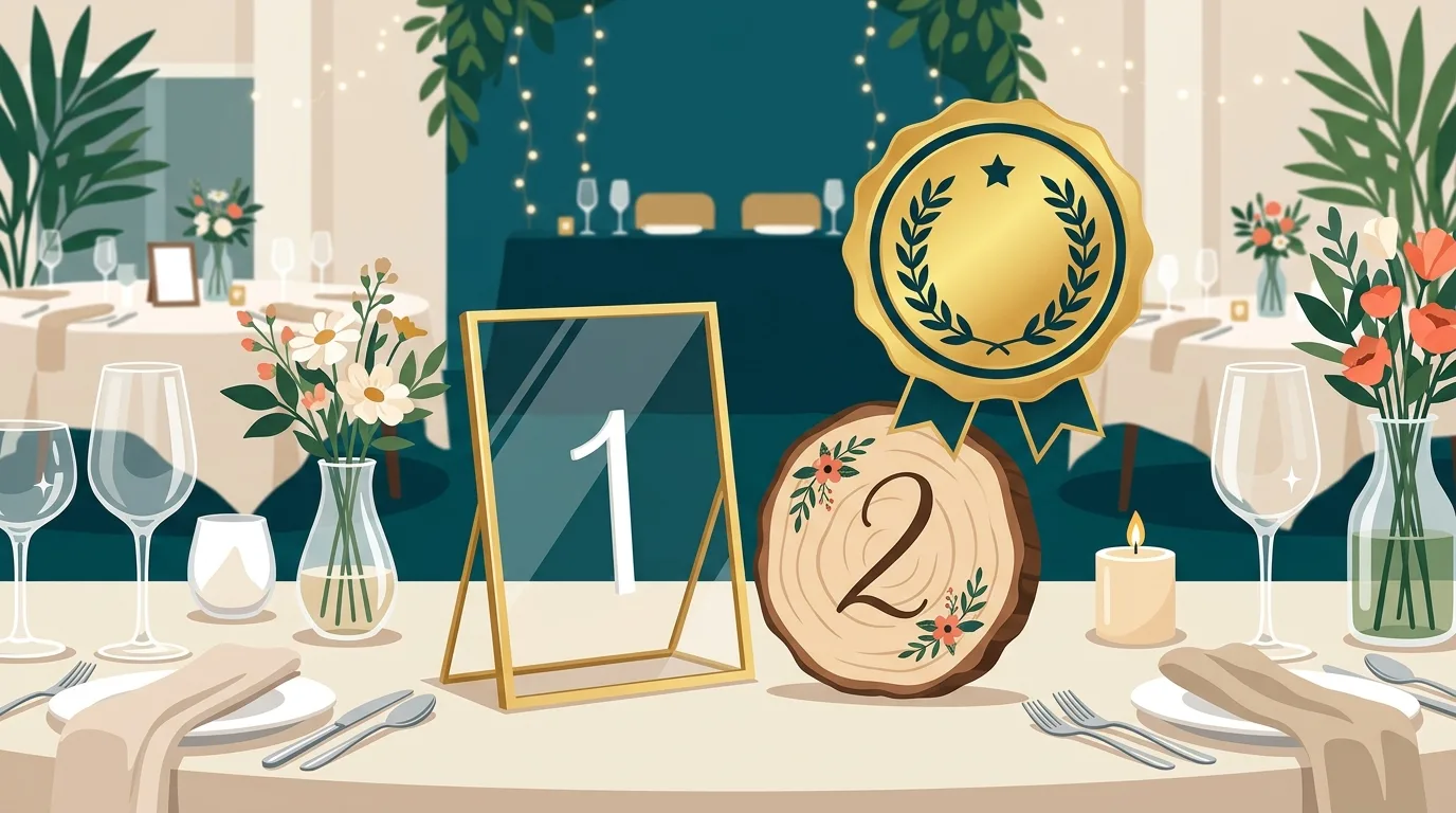 Ranking oznaczeń stołów 2026: Top 10 dodatków na Twoje przyjęcie