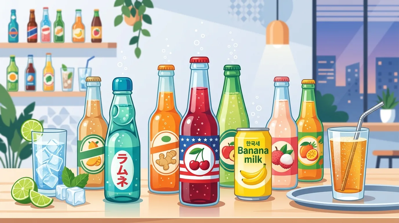 Napoje gazowane z USA i świata – jak wybierać i serwować egzotyczne smaki?