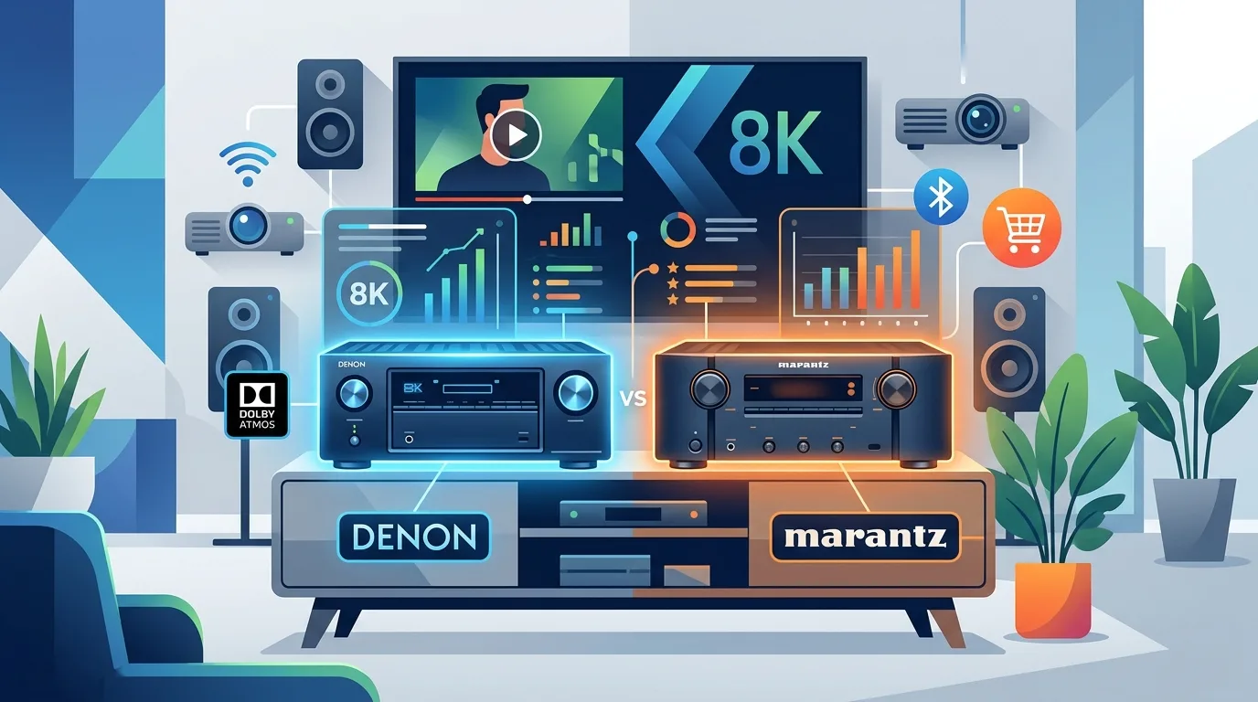 Házimozi erősítő kalauz 2026: Denon vs. Marantz – Melyiket válassza?