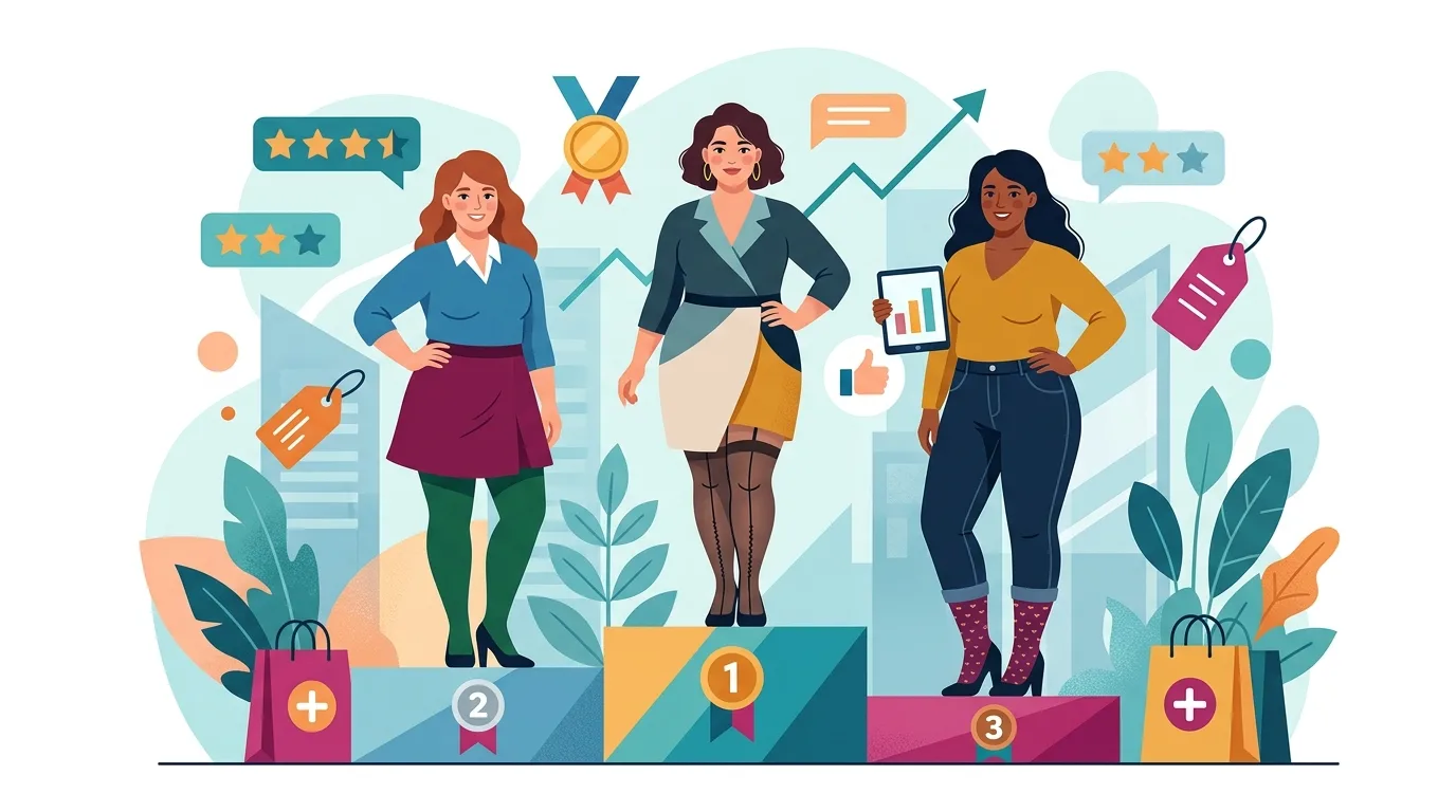 Ranking najlepszych rajstop i pończoch plus size 2026 – co wybrać?