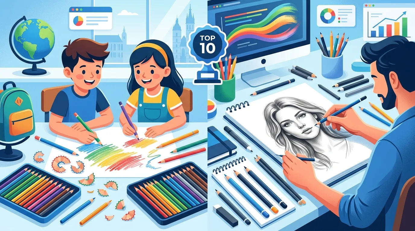 Ranking najlepszych kredek 2026 – wybierz idealny zestaw dla dziecka i artysty