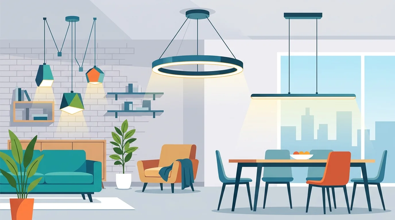 Lampy wiszące LED – czy to dobry wybór do nowoczesnego wnętrza?