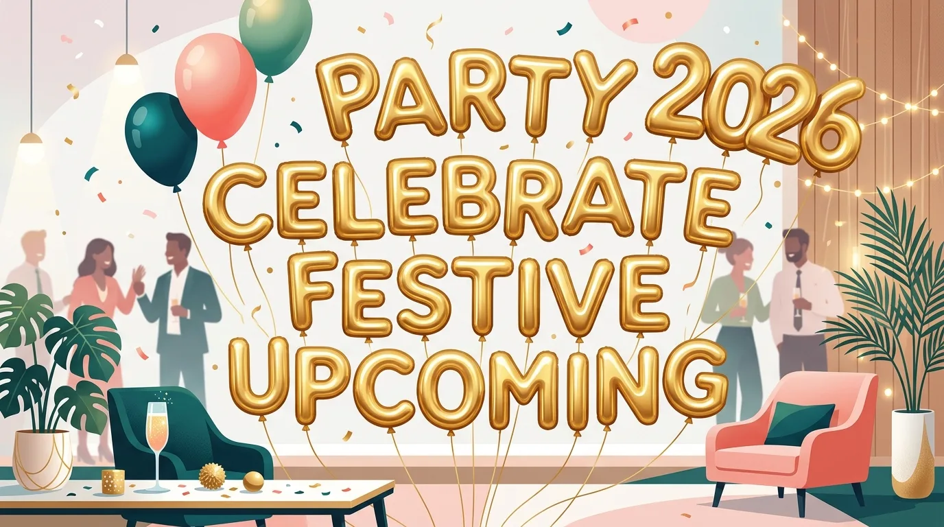 Złote balony litery – jak efektownie udekorować przyjęcie w 2026 roku?