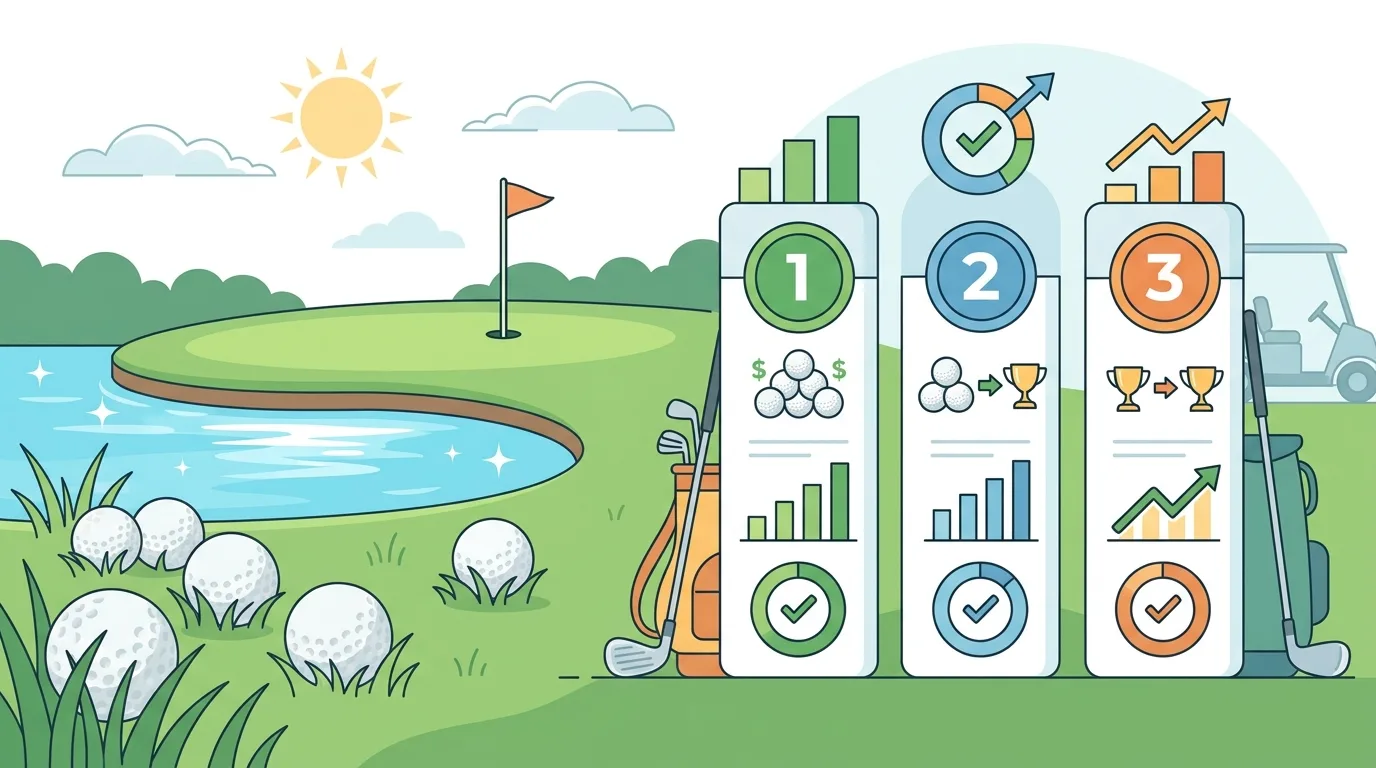 Najlepsze używane piłki golfowe (lake balls) – ranking na rok 2026