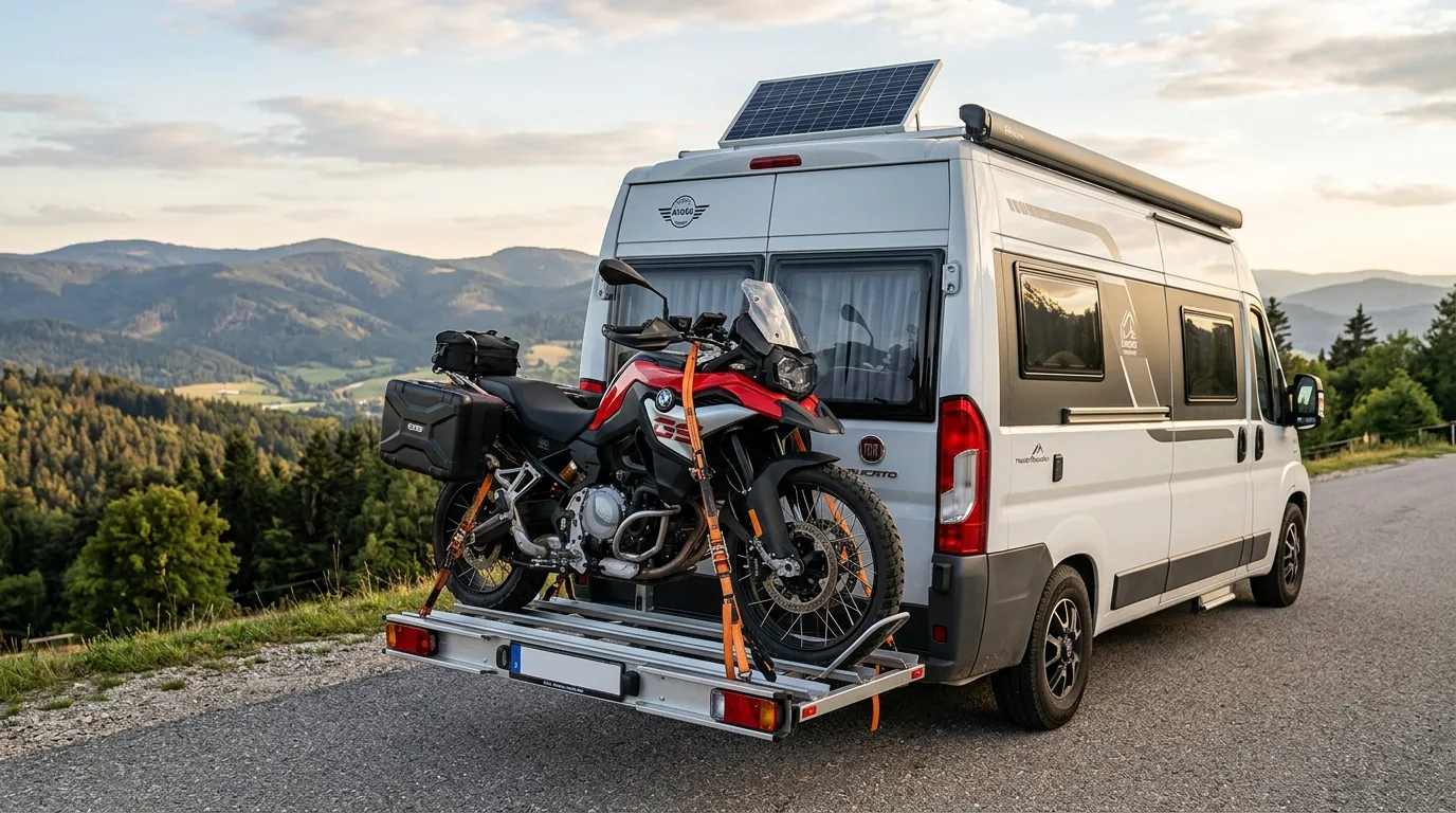 Jak przetransportować motocykl kamperem? Praktyczny poradnik