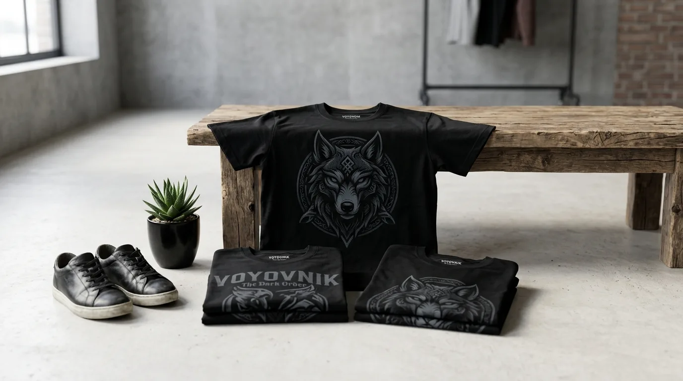 Koszulki VOYOVNIK The Dark Order: jak wybrać i dbać o czarny streetwear?